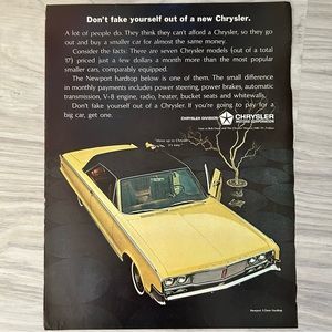 Vintage automobile ad